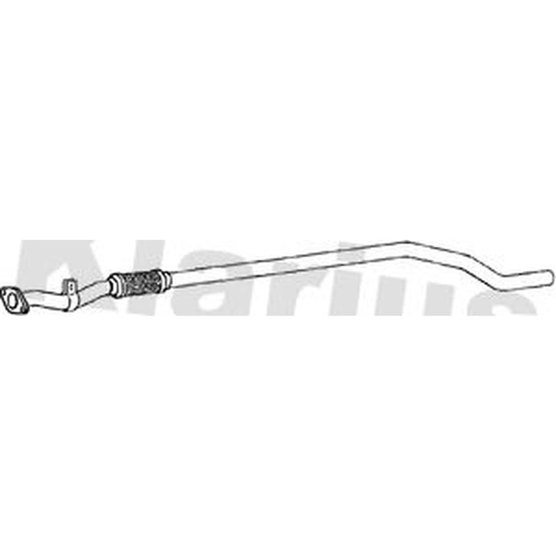 Klarius Exhaust Pipe OD fits Fiat Grande Punto 2005-2015 1.2 1.4
