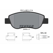 Textar Front Brake Pad Set 2439301