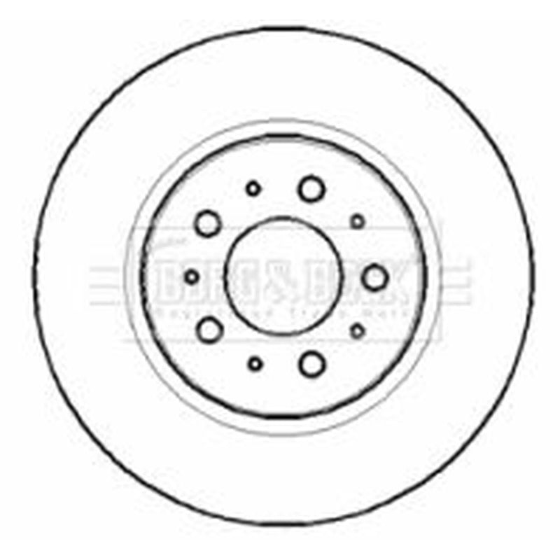 Borg & Beck Rear Brake Vented Discs & Pads fits Volvo XC90 I 2002-2014 2.5 3.2