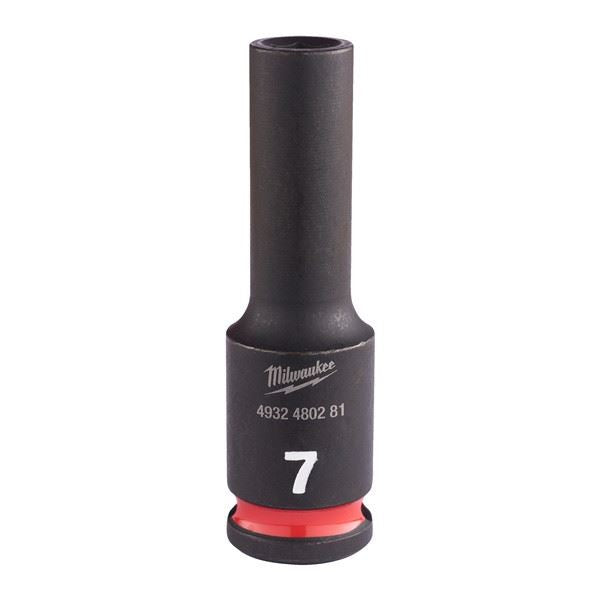 Milwaukee 7mm 3/8 Impact Socket Deep-1Pc New 4932480281 Milwaukee - Dynamic Drive