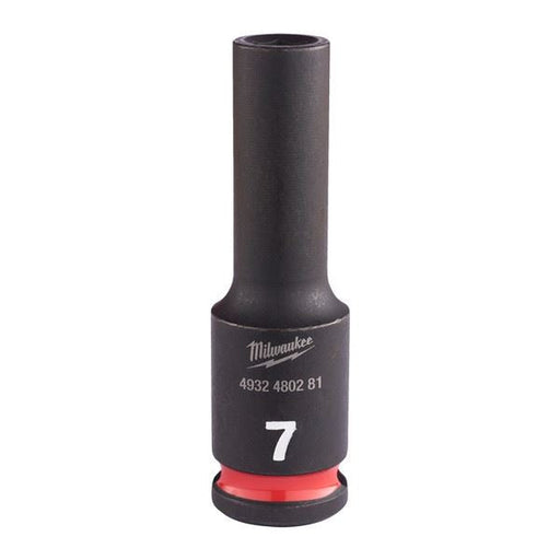 Milwaukee 7mm 3/8 Impact Socket Deep-1Pc New 4932480281 Milwaukee - Dynamic Drive