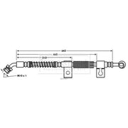 Borg & Beck Brake Hydraulic Hose Line Front Right BBH7687