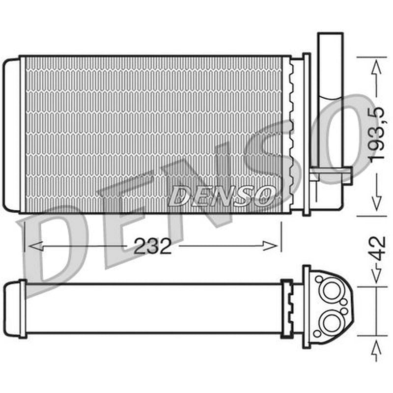 Denso Heater Matrix Core Heat Exchanger fits Peugeot 205 1983-1998