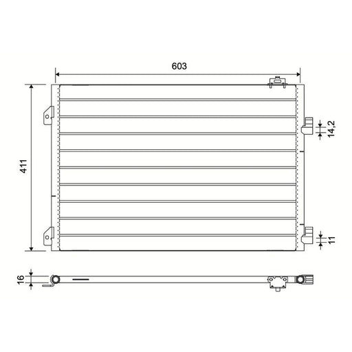 Valeo Air Conditioning Condenser 817646