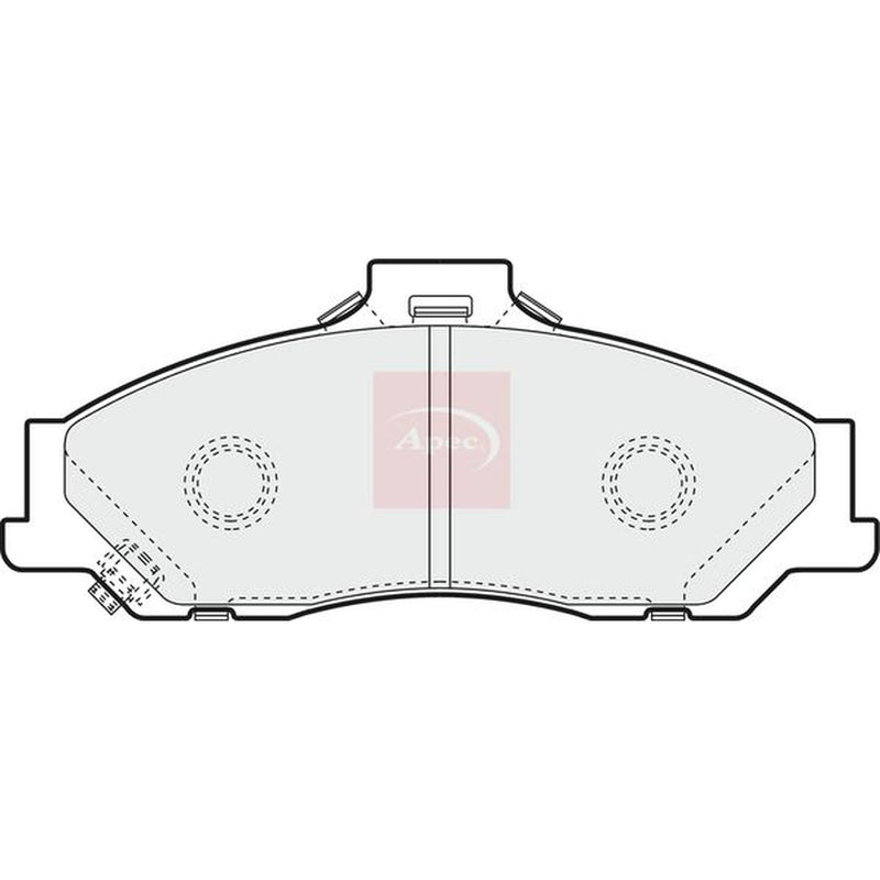 Apec Front Brake Pad Set fits Ford Ranger 1999-2012 2.5
