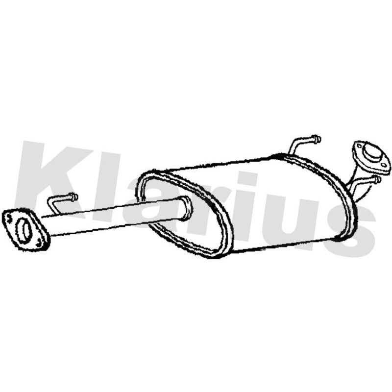 Klarius Box With Centre Pipe Centre fits Toyota Land Cruiser Colorado 2000-2002