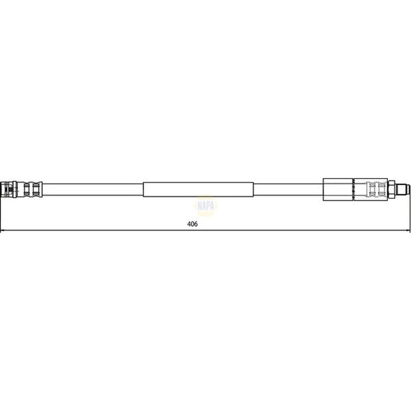 NAPA Brake Hydraulic Hose Line Front NBH1158
