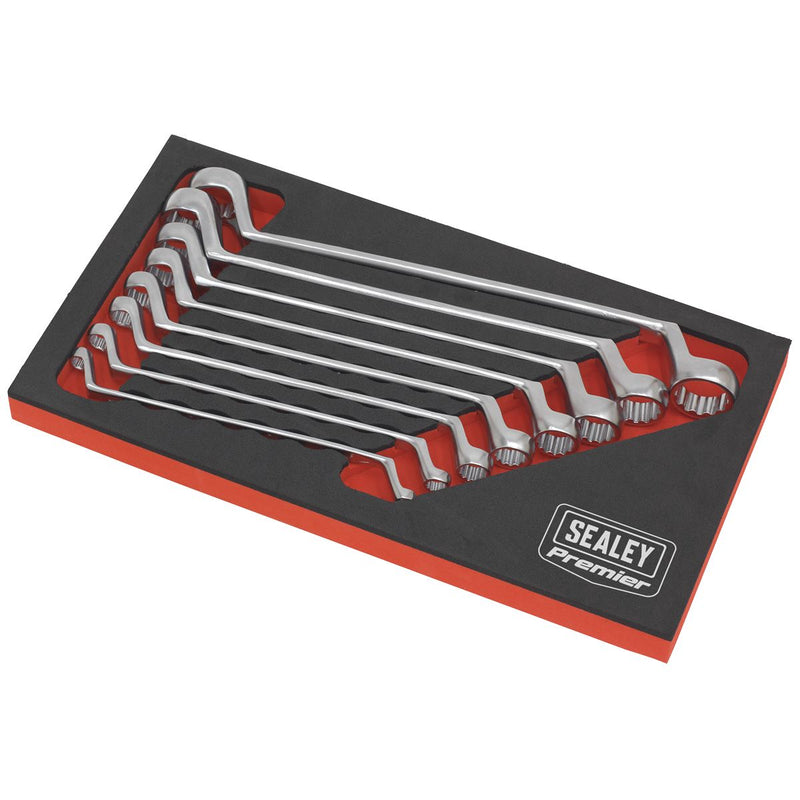 Sealey Offset Double End Ring Spanner Set 8pc Metric AK63257 Sealey - Dynamic Drive