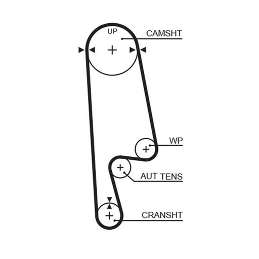 Gates Timing Belt Cambelt 113 Teeth fits Honda Accord 1990-1998 1.8 2.0 2.2