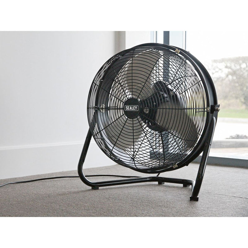 Sealey Industrial High Velocity Floor Fan with Internal Oscillation 18" HVF18IS Sealey - Dynamic Drive