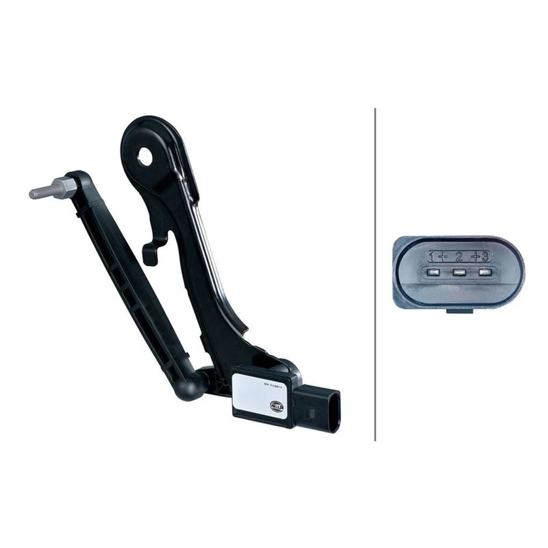 Hella Headlight Levelling Sensor Rear Left Connectors V 6PM 012 699-121