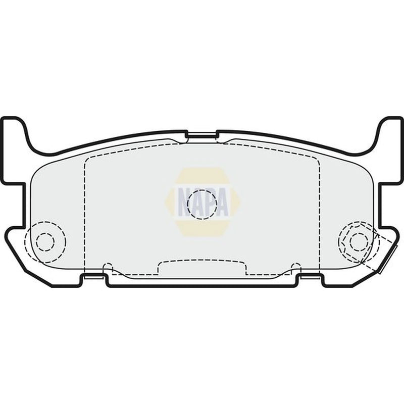 NAPA Rear Brake Pad Set fits Mazda MX-5 1998-2005 1.6 1.8