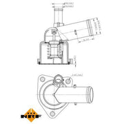 NRF Thermostat,Coolant 725043