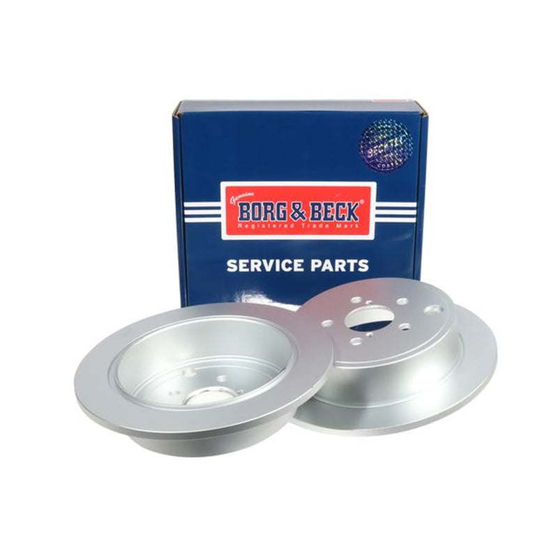 Borg & Beck Rear Brake Solid Discs & Pads fits Subaru Impreza 2009-2014 2.5