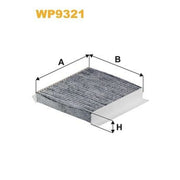 WIX Cabin Air Filter (Pollen Filter) WP9321