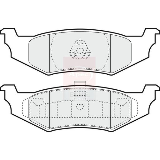 Apec Front & Rear Pads fits Chrysler Neon 1994-1999 1.8 2.0