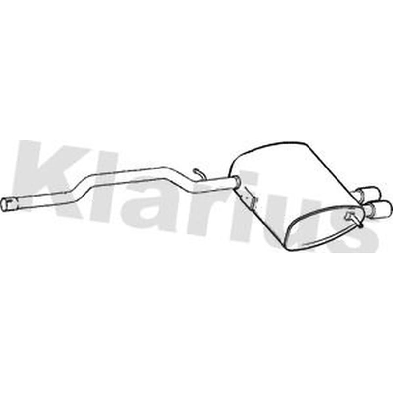 Klarius Box With Tail Pipe Rear fits Mini Mini 2014 on