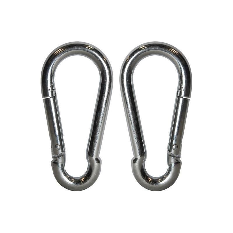 Faithfull Fire Brigade Snap Hook 8mm Zinc Plated (Pack 2) Faithfull - Town Tools