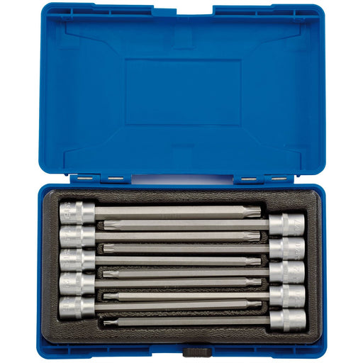 Draper TX-STAR Long Socket Bit Set, 3/8" Sq. Dr., 150mm (10 Piece) Draper - Dynamic Drive