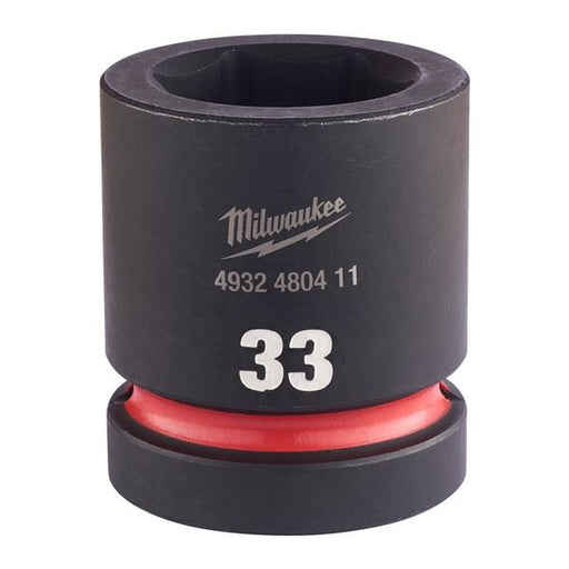 Milwaukee 33mm 1 Impact Socket Std-1Pc New 4932480411 Milwaukee - Dynamic Drive