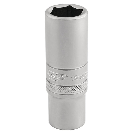 Draper 6 Point Metric Deep Socket, 3/8" Sq. Dr., 15mm 16583 Draper - Dynamic Drive