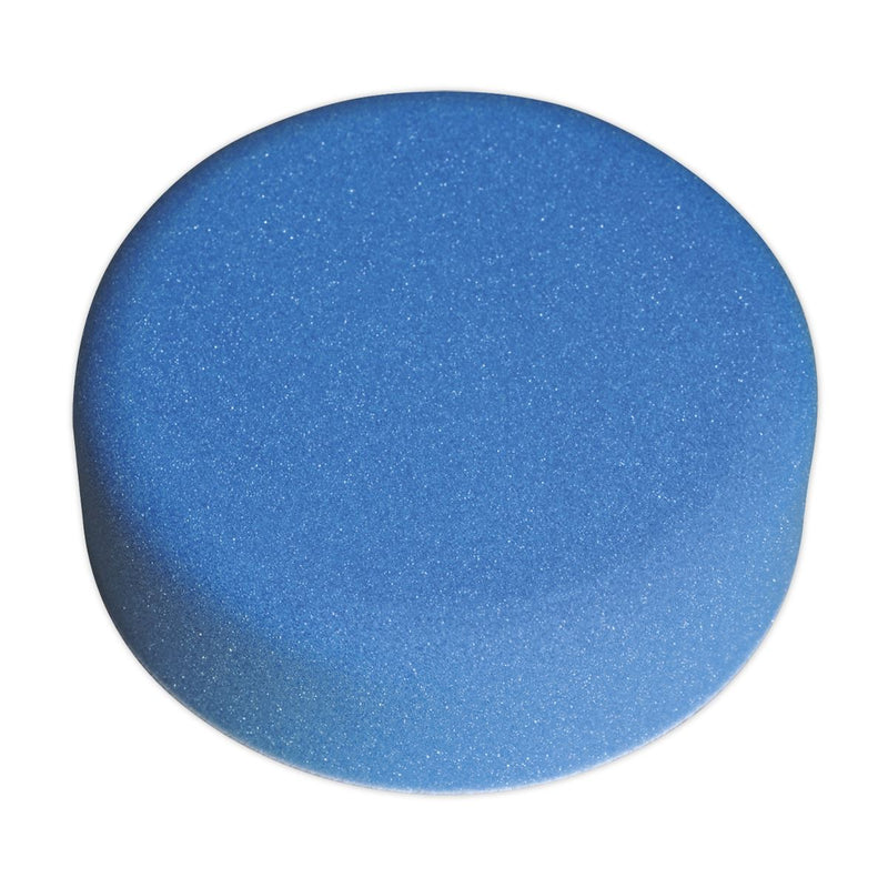 Sealey Buffing & Polishing Foam Head Hook-and-Loop150 x 50mm Blue/Medium Sealey - Dynamic Drive