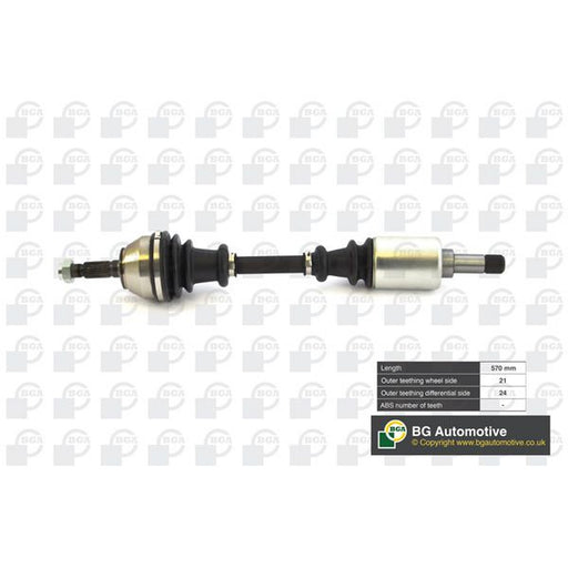 BGA CV Drive Shaft Driveshaft Front Left fits Citroën C15 1987-2000 1.8