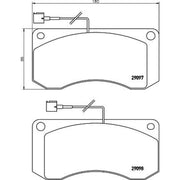 DON Front Brake Pad Set fits Renault Trucks Midliner 1989-2000