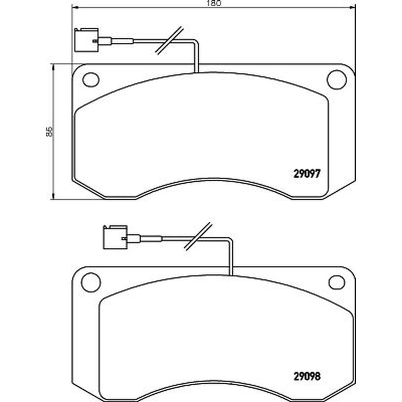 DON Front Brake Pad Set fits Renault Trucks Midliner 1989-2000