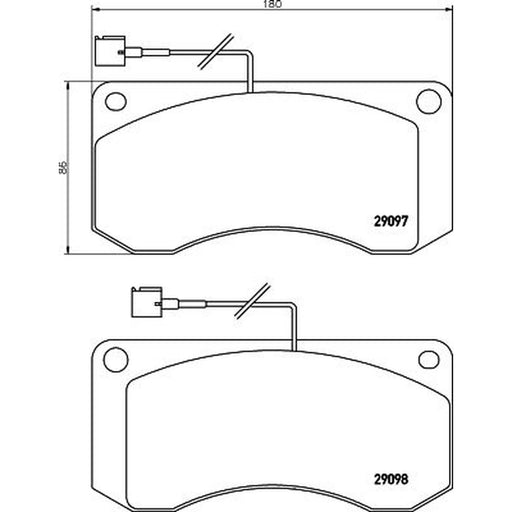 DON Front Brake Pad Set fits Renault Trucks Midliner 1989-2000