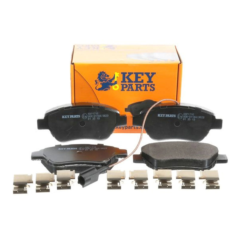 Key Parts 4 x Front Brake Pad Set fits Alfa Romeo Mito 2008-2018 0.9 1.4