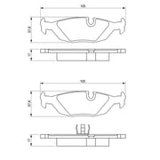Bosch Front & Rear Pads fits BMW 3 1982-1994 2.7