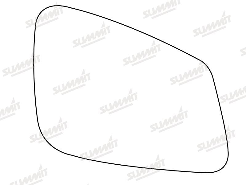Summit Stick-On Aspheric Mirror Glass fits BMW 5 Series 10 on RHS Summit - Bars 4 Cars