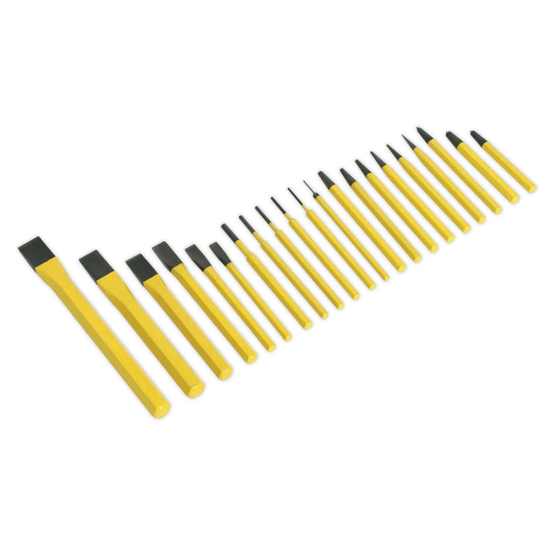 Seigen by Sealey Punch & Chisel Set 21pc S0805 Seigen by Sealey  - Dynamic Drive