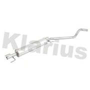 Klarius Box With Centre Pipe Centre fits Opel Astra G 1998-2005 1.6