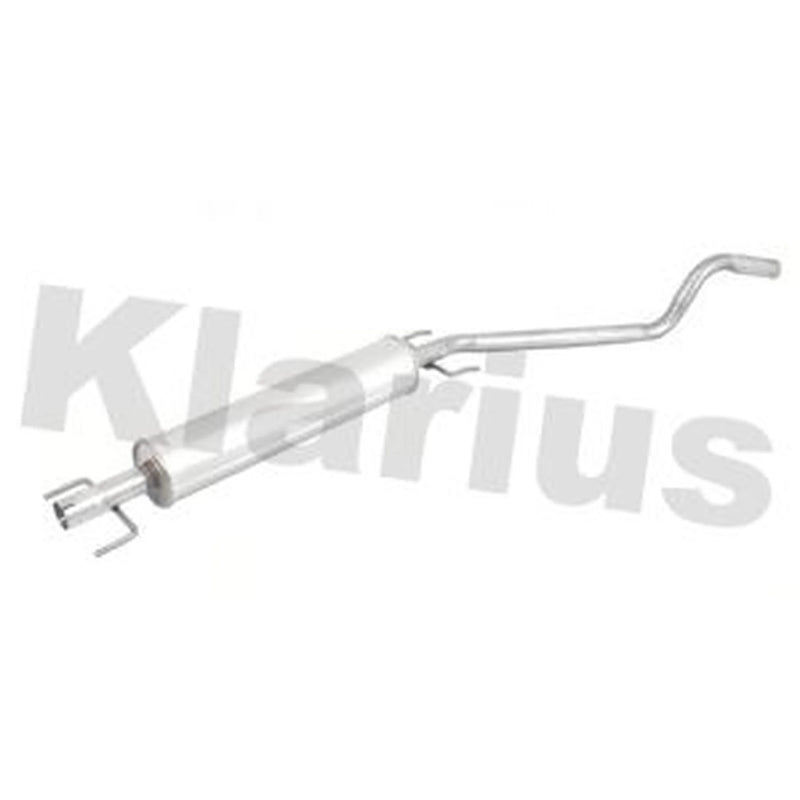 Klarius Box With Centre Pipe Centre fits Opel Astra G 1998-2005 1.6