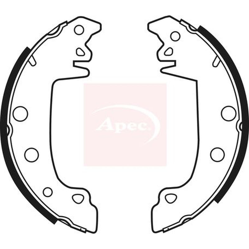 Apec Brake Shoe Set Axle Kit fits Citroën C15 1987-2000 1.8