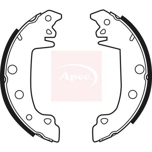Apec Brake Shoe Set Axle Kit fits Citroën C15 1987-2000 1.8