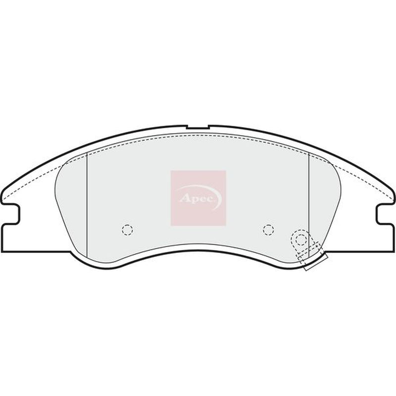 Apec Front Brake Pad Set fits Kia Cerato I 2004-2009 1.5 1.6 2.0