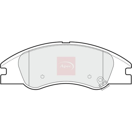 Apec Front Brake Pad Set fits Kia Cerato I 2004-2009 1.5 1.6 2.0
