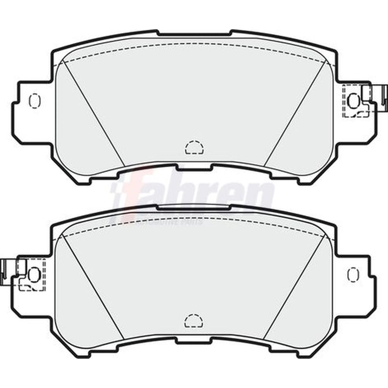 Fahren Front & Rear Pads fits Mazda CX-5 2011-2017 2.0 2.2