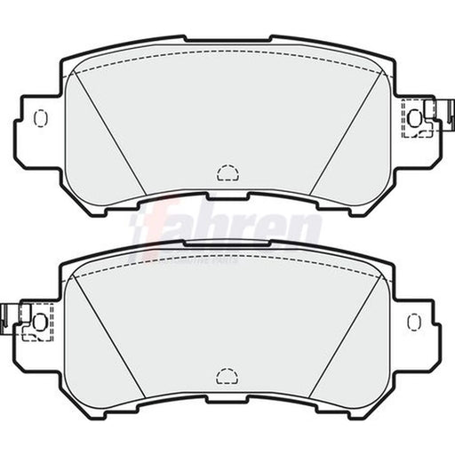 Fahren Rear Brake Pad Set FBP3727
