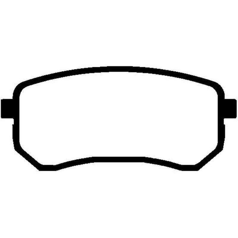 Abtex Rear Brake Pad Set fits Hyundai I10 I 2007-2018 1.0 1.1 1.2
