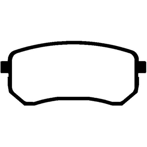 Abtex Rear Brake Pad Set fits Hyundai I10 I 2007-2018 1.0 1.1 1.2