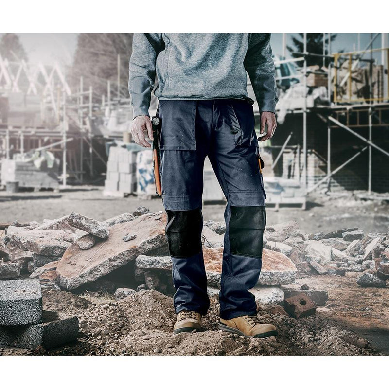 Scruffs Worker Trousers Navy 36R Scruffs - Dynamic Drive
