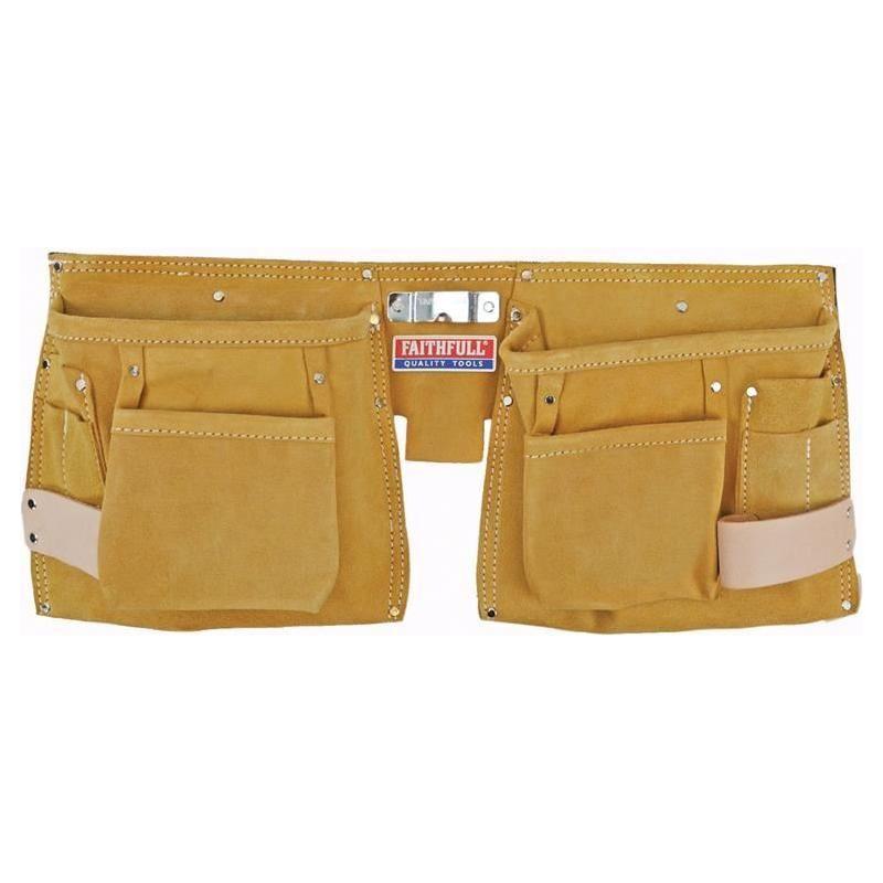 Faithfull Double Tool & Nail Pouch Faithfull - NN4 Online