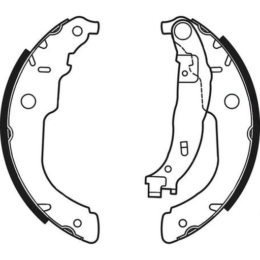 Abtex Brake Shoe Set Axle Kit fits Citroën C-Elysee 2018 on 1.2 1.5