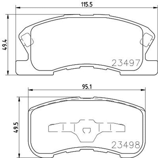 Mintex Front Brake Discs & Pads fits Daihatsu Naked 1999-2005 0.7
