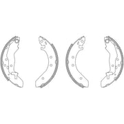 Mintex Brake Shoe Set Axle Kit fits Honda Concerto 1989-1995 1.4 1.5 1.6