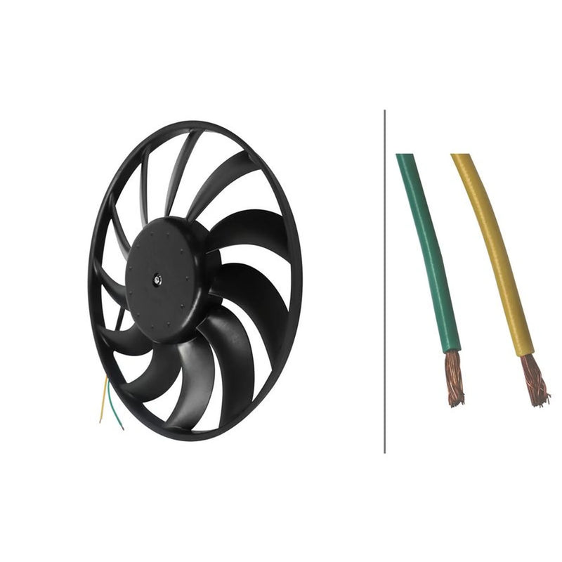Hella Engine Cooling Fan Left fits Audi A6 Allroad C6 2006-2011 3.0 3.2